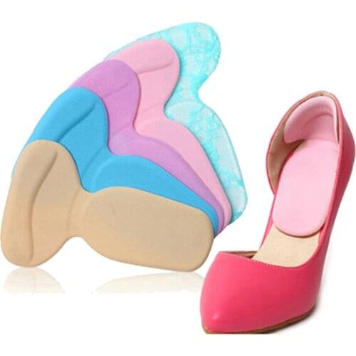 Insert Insoles Soft T-Shape High Heel Grips Liner Arch Support Orthotic Shoes Foot Heel Protector Cushion Pads for Women