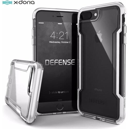 X-Doria Defense Clear Phone Case For iPhone SE2 7 8 Case Military Grade Drop Tested Protective Coque For iPhone 7 8 Plus Cover
