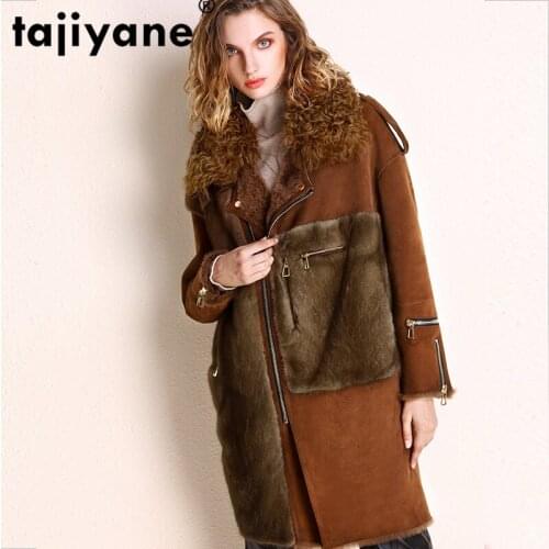Natural Real Fur Coat Female Mink Fur Wool Jacket Winter Coat Women Clothes 2020 Korean Vintage Double-faced Fur Tops ZT4106