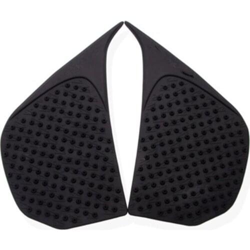 2x Motorcycle Tank Traction Pad Side Fuel Gas Grip Decal Protector For Yamaha FZ-8N/S 2010-UP BLACK