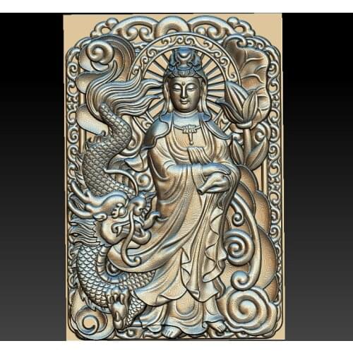 The Buddha 3d STL relief digital file - （56）STL Model for CNC Router Aspire Artcam 3D Printer Carving Engraver Bas Relief