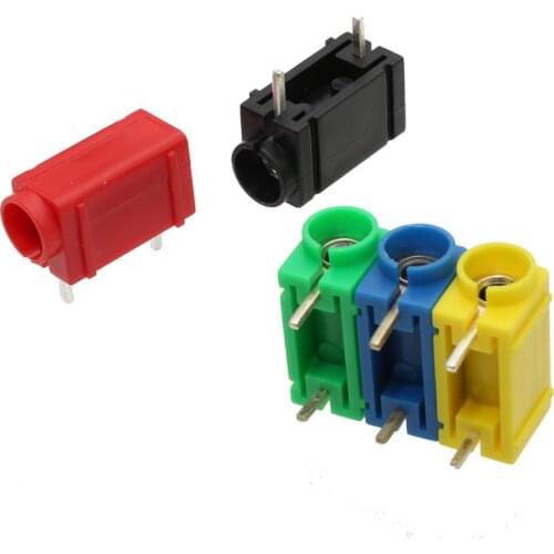 5pcs Insulated PCB Mount 4mm Banana Socket Side Stackable BS4571