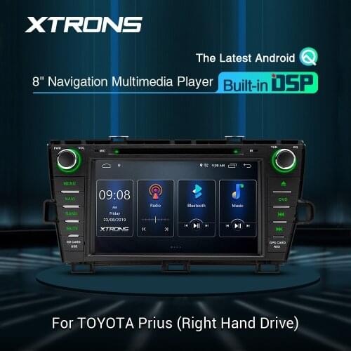 8'' Android Q DSP Car Multimedia DVD Player GPS Navigation Radio for Toyota Prius Right Hand Drive 2009 2010 2011 20