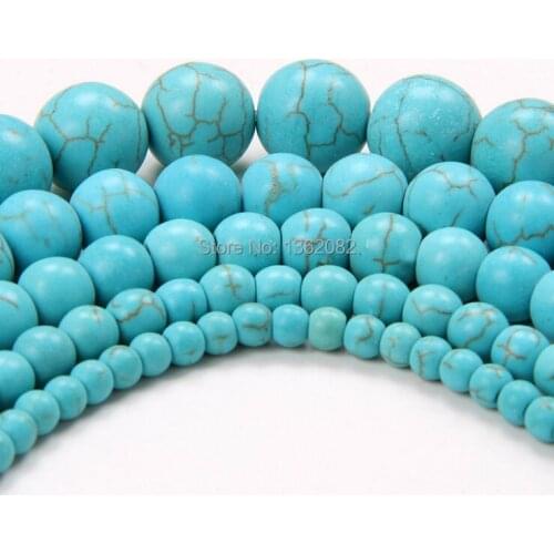 Jewelry Wholesale 1 strand 4mm 6mm 8mm 10mm Natural Stone Spacer Loose Beads For Bracelets Necklace Jewelry Findings MC09