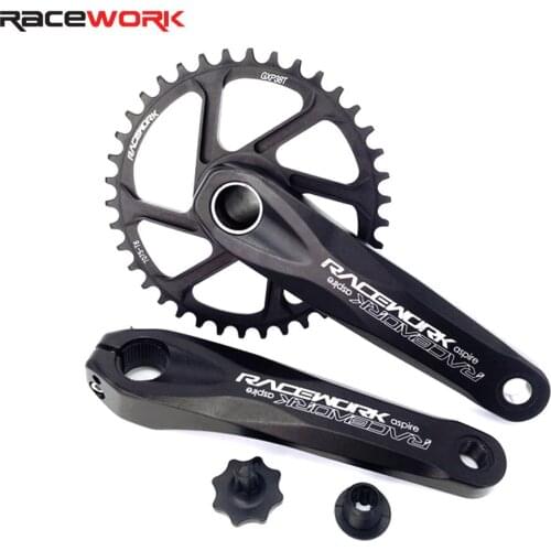 RACEWORK 170mm MTB Bike Aluminum Alloy Crankset Road Bike Chainring 32T 34T 36T 38T Narrow Wide Bicyle Accessories