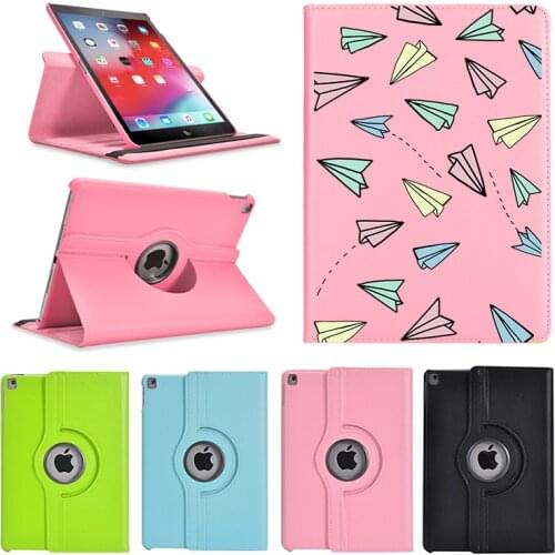 360 Degrees Rotating PU Leather Flip Cover Case For iPad 7th Generation Case Stand Cases Smart Tablet For iPad Mini