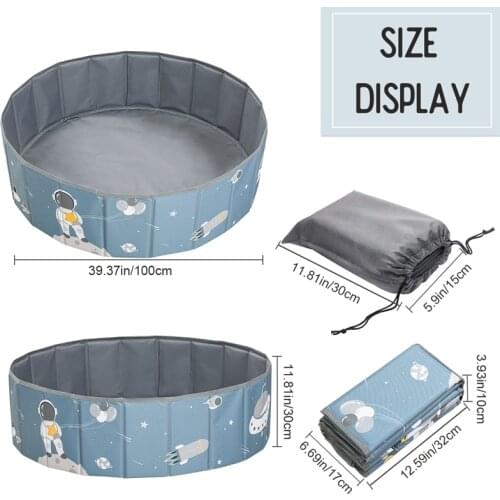 Lets Make Foldable Dry Pool Baby Indoor Ocean Ball Pit Playpen Children Ball Pool Playground Toys Portable Kids Birthday Gift