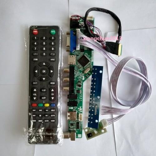 DIY for LP156WH2 Screen monitor 40pin LVDS remote VGA 15.6" HDMI-compatible LED USB Controller board driver 1366X768 TV AV panel