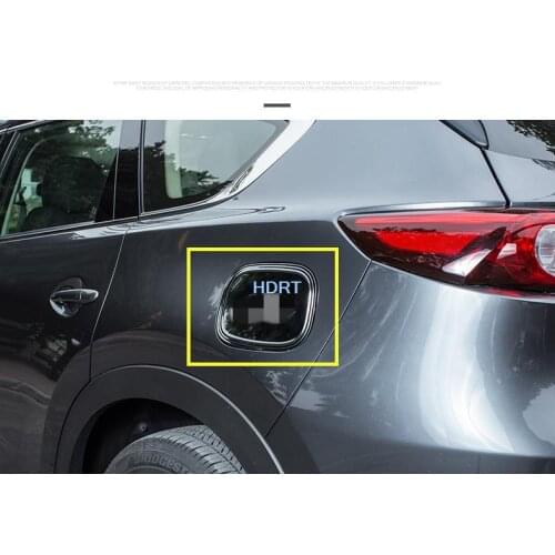 For Mazda CX8 CX-8 2017 2018 2019 1pcs Car Sticker Styling Ornament Gas/Fuel/Oil Tank Cover Cap Lamp Frame Trim Parts Moulding