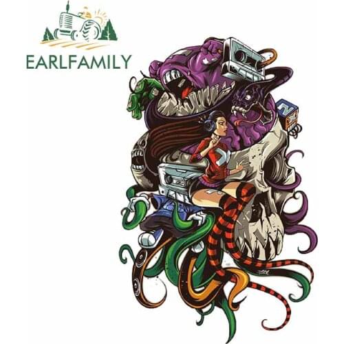 EARLFAMILY 13cm x 8.5cm For Anime Motorcycle Car Stickers Campervan Decal Vinyl Material Waterproof Windshield Decoration