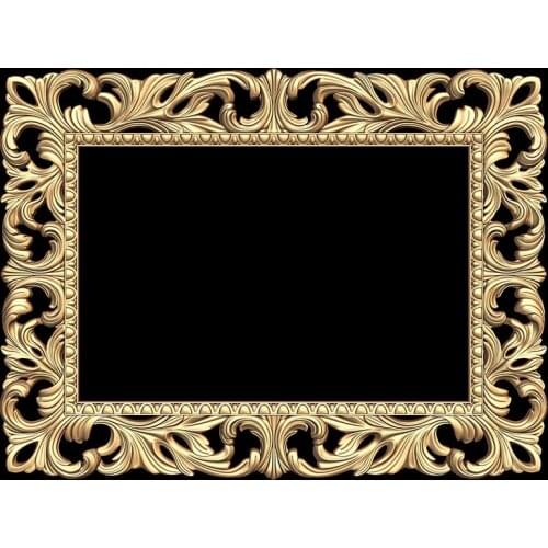Photo frame digital file frame 3d model relief for cnc carving engraving in STL file format