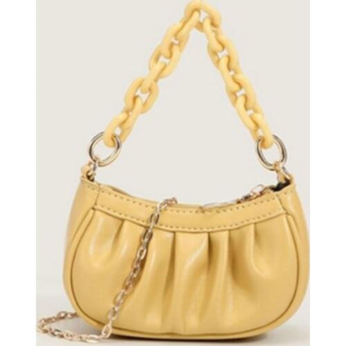 KM3012 Cute small bag lipstick coin purse mini crossbody one-shoulder chain fold hand bag