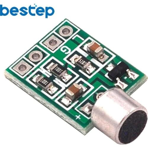 Mini Microphone Audio Amplifier Module Speaker Circuit Board DC 2.5-9V 14x12mm Mic Accessories