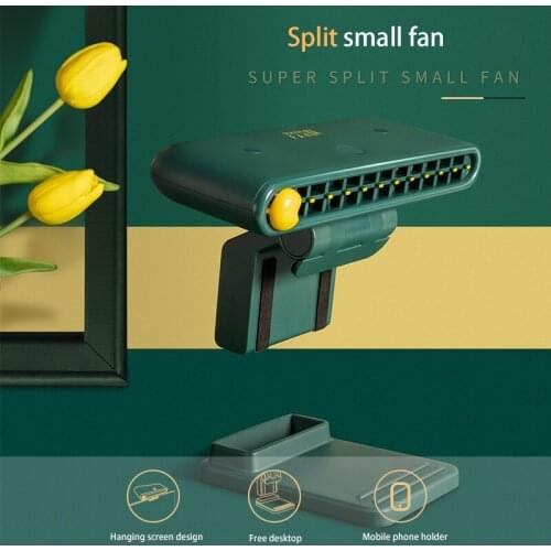 USB Desktop Mini Portable Fan Computer Clip Screen Fan Silent Cooling For Home Arbitrary Adjustment Of Third Gear Wind Speed