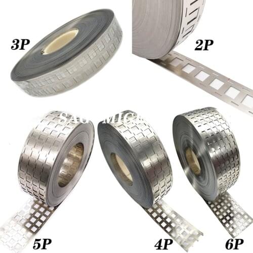 2P/3P/4P/5P/6P 18650 Nickel Sheet e-bike Li-ion Battery Nickel Plated Steel Strip Connector Battery Spot Welding 0.1 0.15 0.2MM