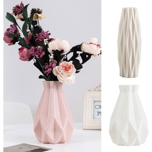 Nordic Irregular Vase Plastic Simple Flower Pot for Home Decor