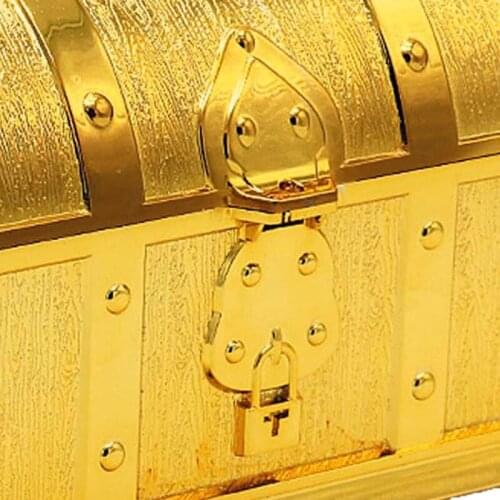 Pirate Treasure Chest Box Gem Jewelry Trinket Keepsake Coin Cash Storage Case BX0D