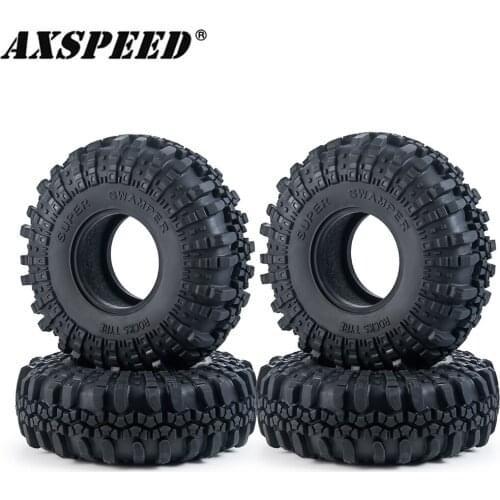 AXSPEED 2.2" Rubber Tyre 2.2 Wheel Tires 137*49MM with Foam Inserts for 1:10 RC Rock Crawler Car Axial Wraith 90048 RR10