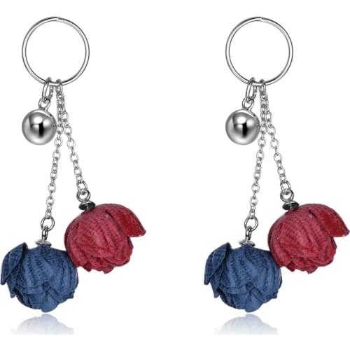 SILVERHOO Romantic 925 Sterling Silver Drop Earrings For Women Hanging Flower Girl Earring Wedding Simple Fine Jewelry On Sale