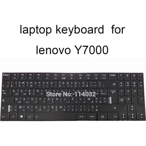 Replacement Keyboards AF Arabic French Backlit Keyboard for Lenovo Y7000 Y7000P 2019 81V4 81NS Black Notebook SN20Q73452 LCM16F8