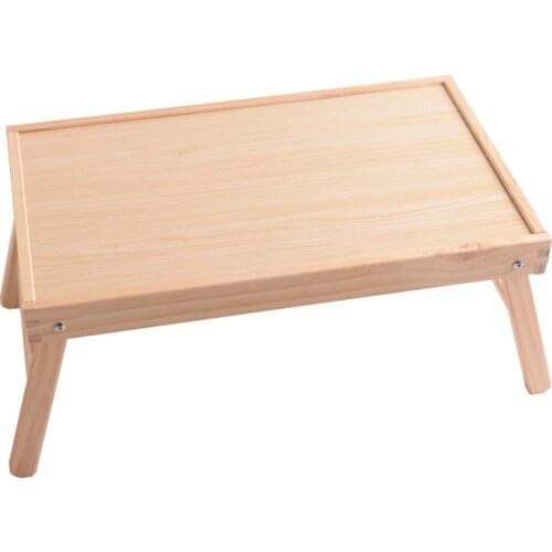 High Quality Wooden Frame Portable Foldable Computer Stand Laptop Desk Adjustable Breakfast Tray Picnic Table Studying Table