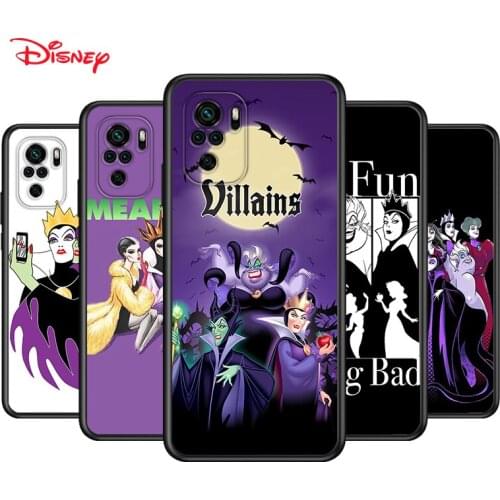 TPU Silicone Cover Disney Dark Villains For Xiaomi Redmi Note 10 10S 9 9S Pro Max 9T 8T 8 7 6 5 Pro 5A Phone Case