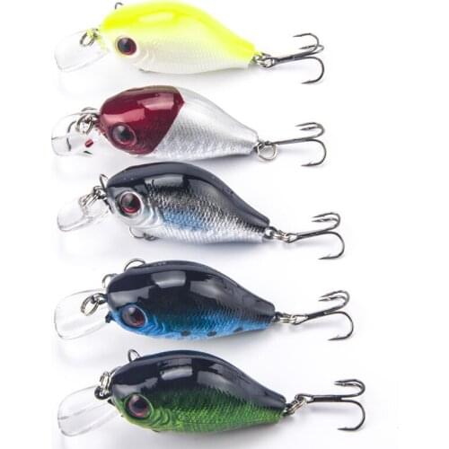 Outdoor 55mm 9g Fishing Lures Hard Bait Rattling Wobbler Swimbait Crank Bait Fishing Tackles Artificial Baits For Lake Seawater