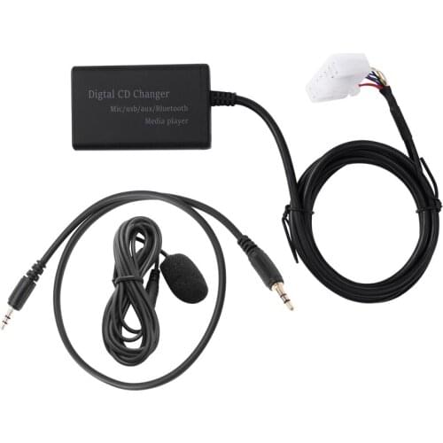 USB AUX Bluetooth Car Digital Music CD Changer Adapter for Toyota (5+7)Pin Camry Corolla Lexus RAV4 Yaris