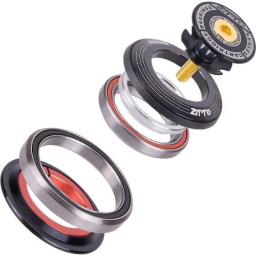 Bicycle Bearing Headset 42mm 52mm CNC Fork Headset 1 1/8"-1 1/2" Tapered Tube fork Straight IS42 IS52 Bike Steering Bearing