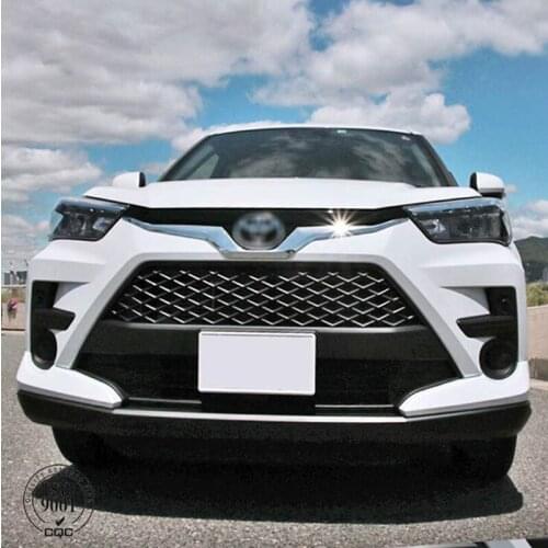 Exterior Accessories For Toyota Raize 2020 2021 Fornt Racing Grille Trim ABS Chrome
