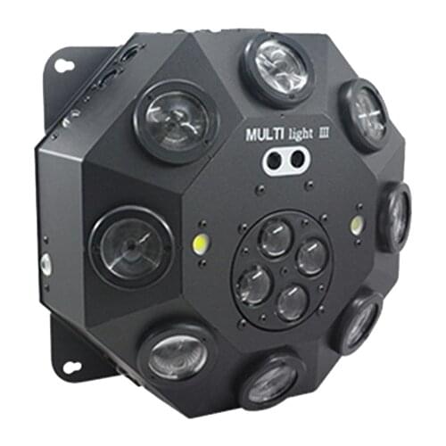 Wonderful 5 IN 1 Effects DJ Lights Full Color Bee Eyes Beam Light with Strobe RG Gobo Laser for Xmas Dance Music Party