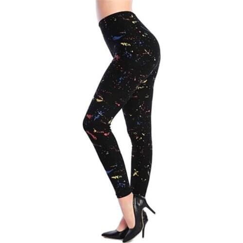 YGYEEG Womens Sweatpants Leggings Black Milk Print Autumn Soft Camouflage Houndstooth Stars Lattice Black Flower Skinny Bottom