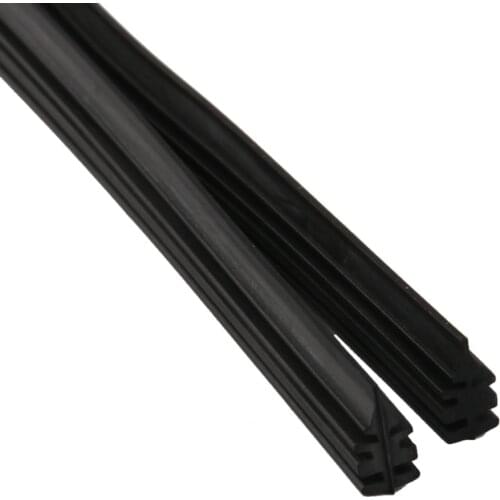 2 Pieces Car Frameless Windshield Wiper Blade Refills Rubber Strips, Universal Replacement for All Season (24 inches)