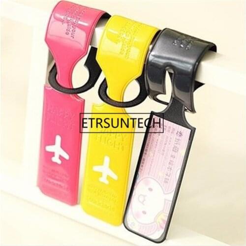 200pcs Cute Travel Luggage Bag Suitcase Luggage Tags Handbag ID Tag Name Message Signal Luggage Card