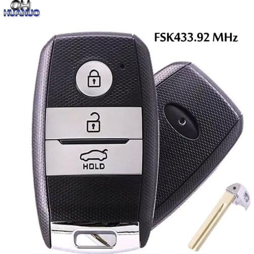 3 Button FSK433.92 MHz Keyless-Go Remote Key / NCF2971X / HITAG 3 / 47 CHIP PN: 95440-C5600 HY15 For Kia 2018 Sorento