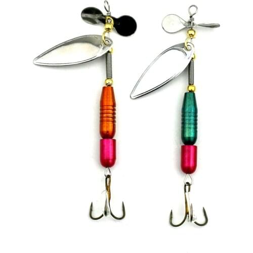 5pcs Metal Spoon Bait Mix Color Hard Metal Spinnerbait 9.5cm 13.5g Artificial Fishing Tackle Flying Lure Spoon Baits