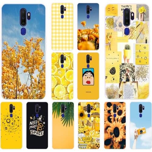 51AS Its infinite in yellow Soft Silicone Back Cover Case for OPPO A5 A9 2020 A1K A5S A7 AX7 A11X cover funda