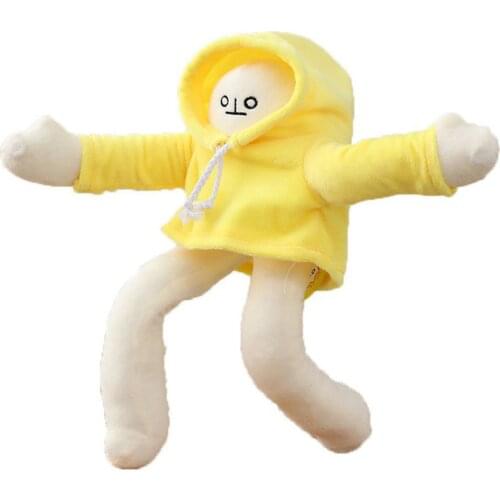 Banana Doll Birthday Gift Banana Man Doll Plush Toy Creative Ornaments With Magnet Changeable Plush Pillow Toy