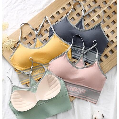 New Product Y-shaped Sports Bra Vest Without Steel Ring Girls Underwear Comfortable And Breathable Yoga Outer Wear Vest Bra