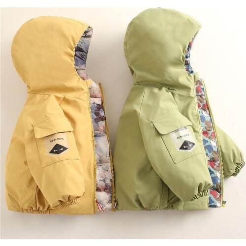 Baby Boys Down Coats 2019 Winter New Childrens Clothing Baby Girls Hooded Casual Jackets Toddler Outwear Kids Parkas Jackets