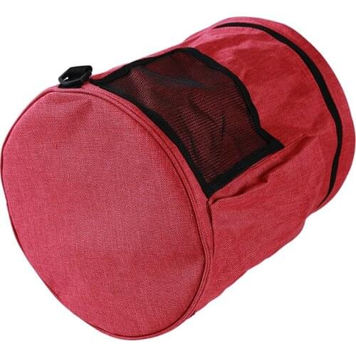 Household Cylinder DIY Woven Storage Bag Crochet Wool Cylinder Storage Bag Grocery Storage Bag