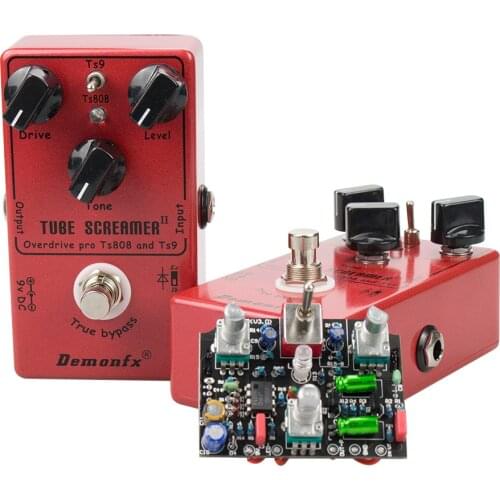 Demonfx TS9 and TS808 Upgraded version V2.0 RedTube Screamer II V2.0 Overdrive Pro Vintage Electric Guitar Effect Pedal