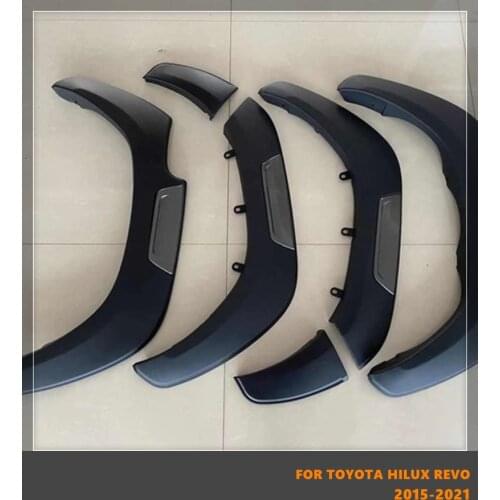 Good Quality ABS Car Wheel Eyebrow Arc Ring Fender Wheel Arch Fit For Toyota Hilux Revo Rocco 2015-2021