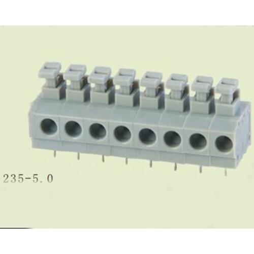 PCB Spring Terminal Block 5.0mm Pitch, ELT235-5.0 ,IEC250V10A CE Rohs UL300V5A 20-14AWG