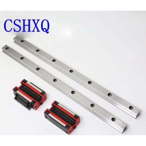 Linear Guide Rail HGR20 2PCS + 4 PCS Linear Block Carriage HGH20CA or HGW20CC FOR CNC Router