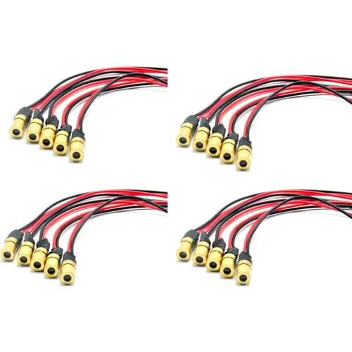 20pcs Mini IR Infrared Laser Dot Diode 780nm 3mW 3V Module 6x10mm with 6x10mm Brass Housing