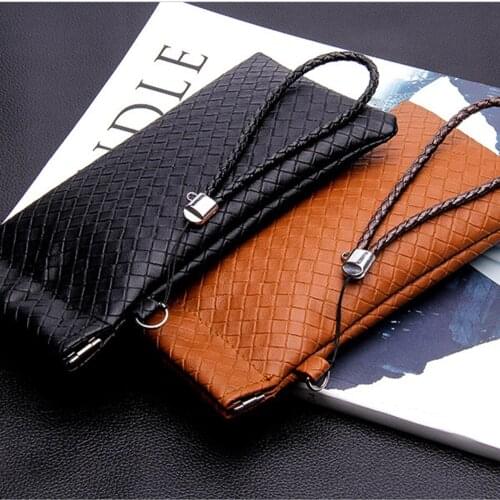 MINIMUM 2018 High Quality Fashion Brand black Soft Eyeglasses Light PU Sunglasses Pouch Soft Eyeglasses Bag Glasses Case Leather