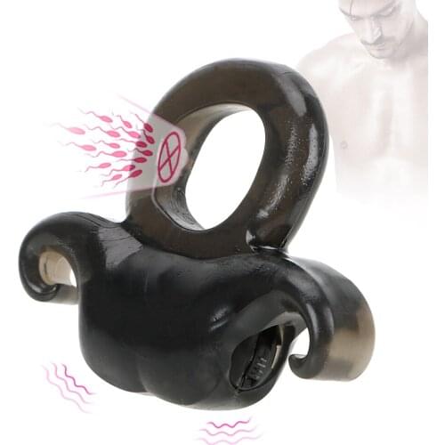 OLO Masturbator Silicone Cock Rings Sex Toys for Men Vibrating Penis Rings Delay Ejaculation Adult Product