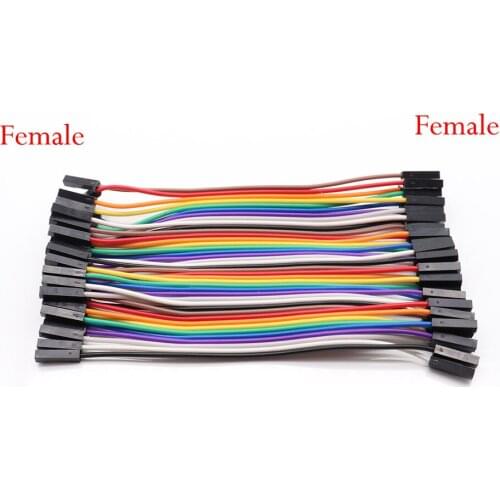 40pcs/lot 10cm 40P 2.54mm dupont cable jumper wire dupont line female to female dupont line
