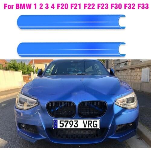 Front Grille Trim Strips Car Styling Decoration for BMW 1 2 3 4 Series F20 F21 F22 F23 F30 F31 F34 F32 F33 Accessories